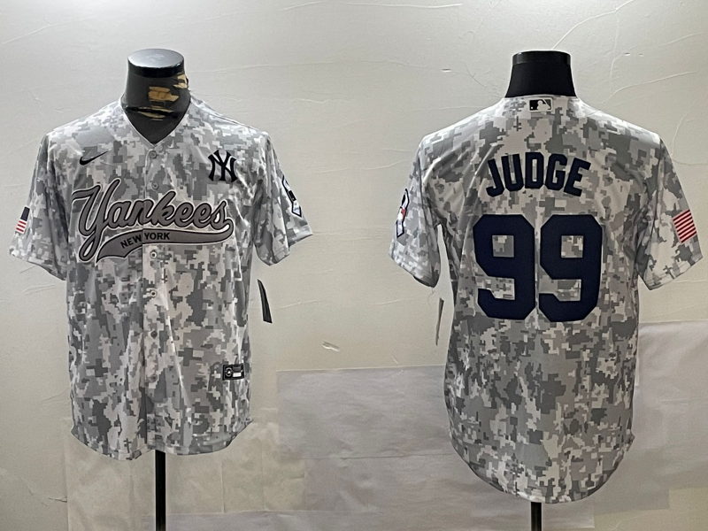 Men's New York Yankees Aaron Judge #99 Arctic Camo 2024 Salute to Service Limited Jersey